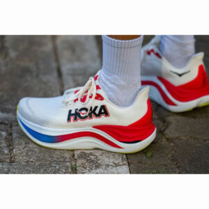 کفش رانینگ مردانه هوکا Hoka Running Shoes Skyward X سفید قرمز