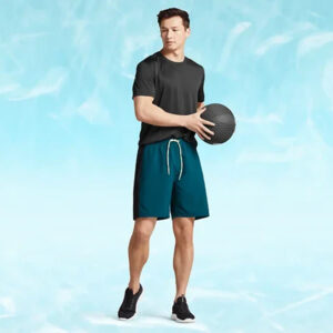 شورت ورزشی مردانه کریویت Crivit Sport Short 01 سبز مشکی