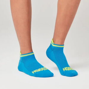 جوراب رانینگ هوکا Hoka Running Socks 01 آبی فسفری