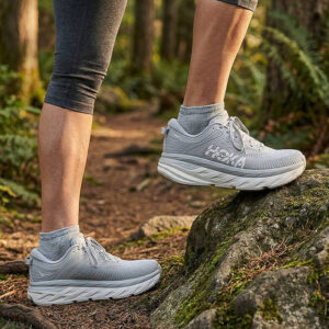 کفش رانینگ مردانه هوکا Hoka Running Shoes Bondi 7 طوسی