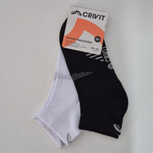 جوراب ورزشی زنانه کریویت Crivit Sport Socken (پک دو جفتی) مشکی آبی سبز