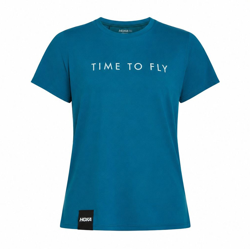 تیشرت رانینگ زنانه هوکا Hoka Running T-shirt اقیانوسی