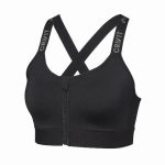 نیم تنه زیپ دار ورزشی کریویت Crivit Sport Run Zip Bra 02 مشکی