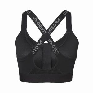 نیم تنه زیپ دار ورزشی کریویت Crivit Sport Run Zip Bra 02 مشکی
