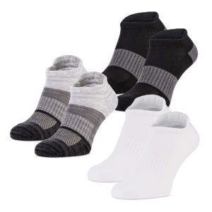 جوراب فیتنس کران Crane Fitness Socks 02 (پک سه جفتی) سفید مشکی خاکستری
