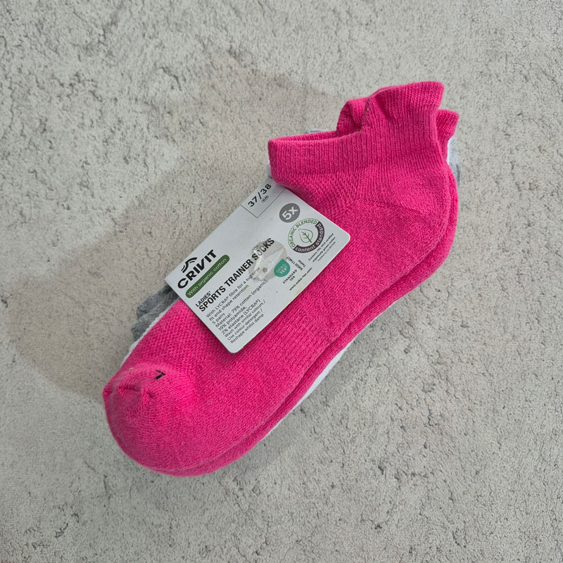 جوراب ورزشی زنانه کریویت Crivit Sports Trainer (پک پنج جفتی) 3 رنگ