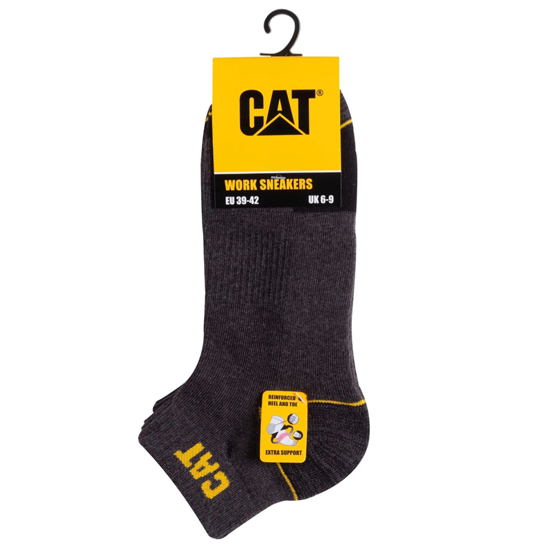 جوراب ورزشی کت Cat Sport Socks (پک سه جفتی) خاکستری