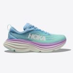 کفش رانینگ زنانه هوکا Hoka Running Shoes Bondi 8 آبی یخی