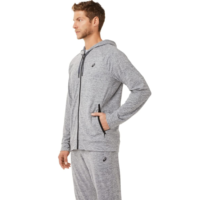 سویشرت ورزشی مردانه آسیکس Asics Tech FZ Hoodie طوسی