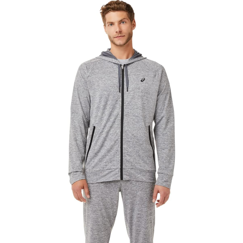 سویشرت ورزشی مردانه آسیکس Asics Tech FZ Hoodie طوسی