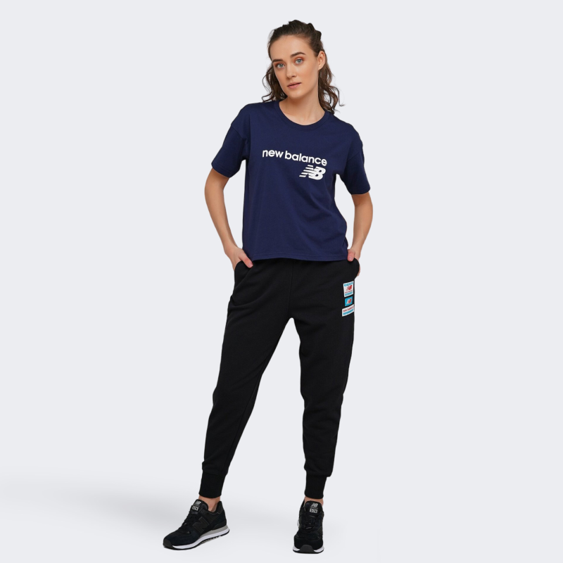 تیشرت ورزشی زنانه نیو بالانس New Balance Sport T-Shirt سرمه ای