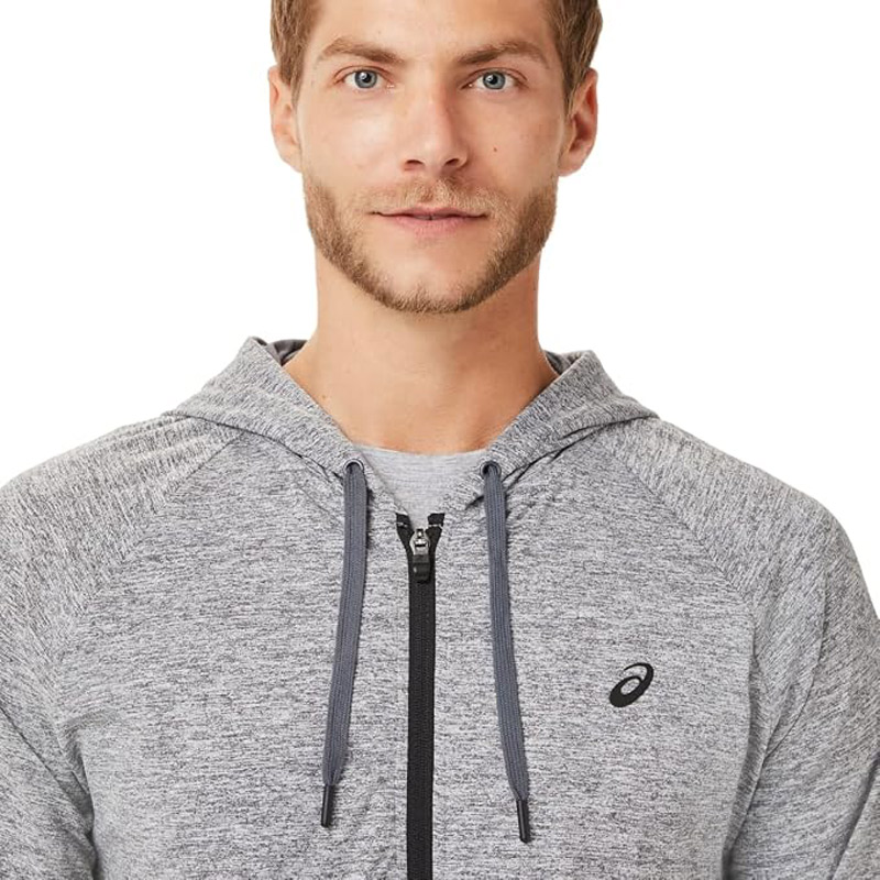 سویشرت ورزشی مردانه آسیکس Asics Tech FZ Hoodie طوسی