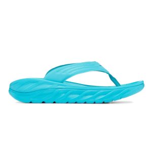 صندل ورزشی مردانه هوکا Hoka Ora Recovery Flip 2 آبی فیروزه ای
