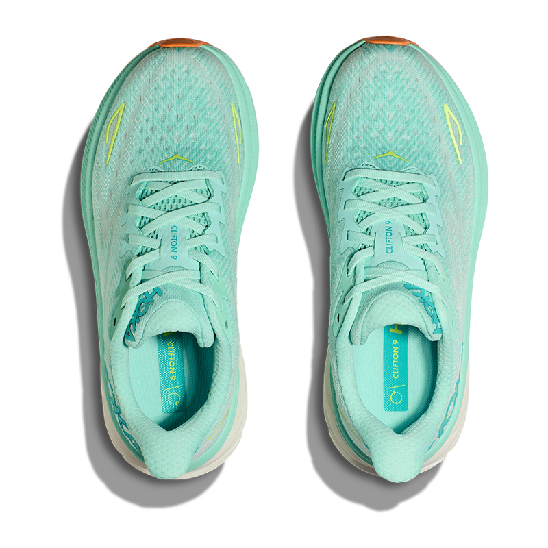 کفش رانینگ هوکا Hoka Running Shoes Clifton 9 سبز آبی