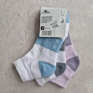 جوراب فیتنس کران Crane Fitness Socks (پک سه جفتی) سفید یاسی