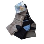 جوراب فیتنس کران Crane Fitness Socks 02 (پک سه جفتی) طوسی مشکی