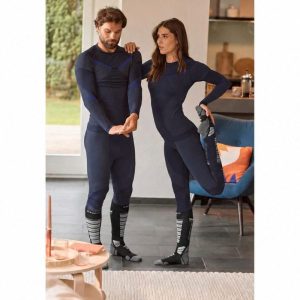بلوز بیس لایر زنانه کوهنوردی Crivit Base-Layer Blouse سرمه ای آبی