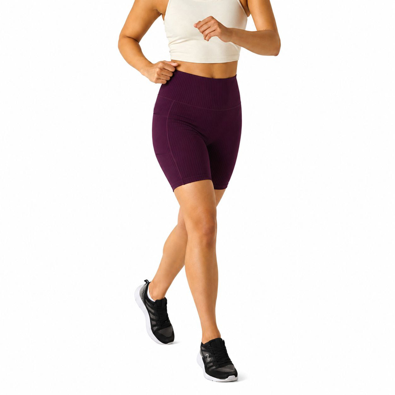 شورت تایت ورزشی زنانه کریویت Crivit Sport Short Tight بنفش تیره