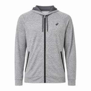 سویشرت ورزشی مردانه آسیکس Asics Tech FZ Hoodie طوسی