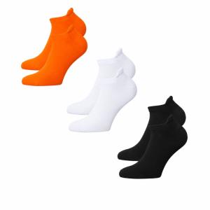 جوراب فیتنس کران Crane Fitness Socks (پک سه جفتی) سفید نارنجی مشکی