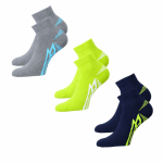 جوراب فیتنس کران Crane Fitness Socks (پک سه جفتی) طوسی فسفری سرمه ای