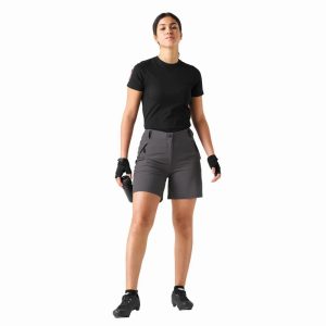 شلوارک دوچرخه سواری زنانه کریویت Crivit Cycling Shorts طوسی