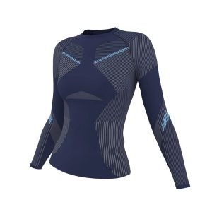 بلوز بیس لایر زنانه کوهنوردی Crivit Base-Layer Blouse سرمه ای آبی