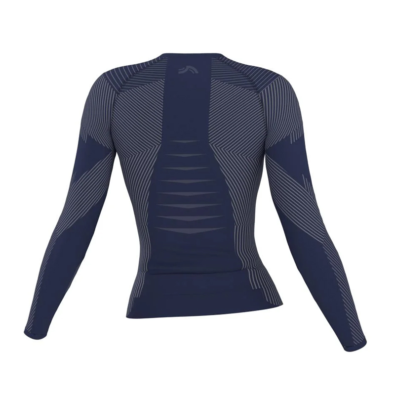 بلوز بیس لایر زنانه کوهنوردی Crivit Base-Layer Blouse سرمه ای آبی