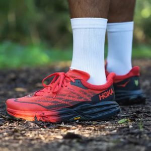کفش تریل مردانه هوکا Hoka Trail Running Shoes Speedgoat 5 قرمز مشکی