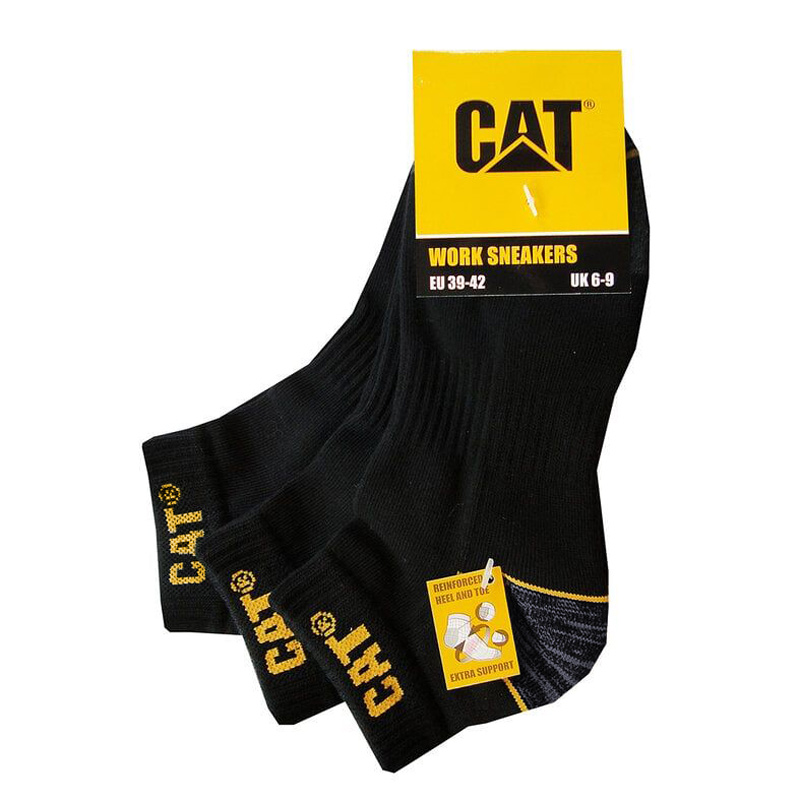 جوراب ورزشی زنانه کت Cat Sport Socks (پک سه جفتی) مشکی