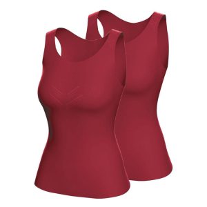 تاپ ورزشی زنانه راکتریل Rocktrail Professional Sport Top (پک دو عددی) زرشکی
