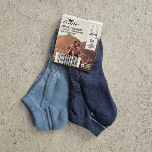 جوراب ورزشی زنانه کران Crane Sport Socks 01 (پک دو جفتی) سرمه ای طوسی