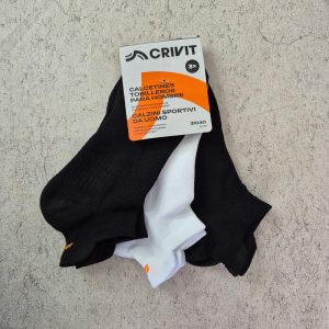 جوراب ورزشی زنانه کریویت Crivit Sport Trainer Socks Pack 02 (پک سه جفتی) سفید مشکی