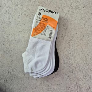جوراب ورزشی زنانه کریویت Crivit Sports Sneker Socks (پک پنج جفتی) مشکی سفید