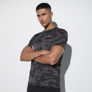 تیشرت ورزشی مردانه اسپلش Splash Sport Short Sleeves T-Shirt مشکی خاکستری