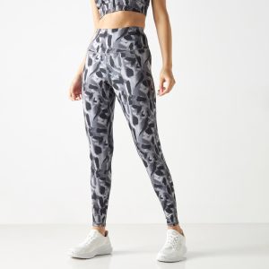 لگ ورزشی زنانه کاپا Kappa Sport Leggings طوسی طرح دار