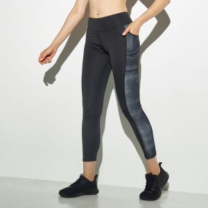 لگ ورزشی زنانه اسپلش Splash Sport Leggings مشکی طرح دار