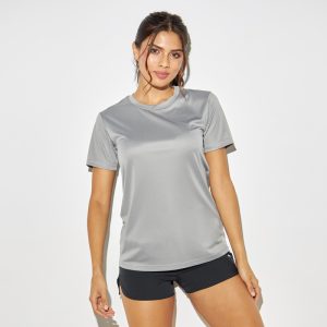 تیشرت ورزشی زنانه اسپلش Splash Sport Short Sleeves T-Shirt طوسی