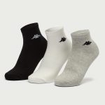 جوراب ورزشی زنانه کاپا Kappa Sport Socks 01 (پک سه جفتی) سفید طوسی مشکی