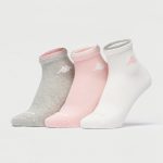 جوراب ورزشی زنانه کاپا Kappa Sport Socks (پک سه جفتی) سفید طوسی صورتی