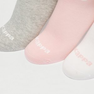 جوراب ورزشی زنانه کاپا Kappa Sport Socks (پک سه جفتی) سفید طوسی صورتی