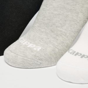 جوراب ورزشی زنانه کاپا Kappa Sport Socks (پک سه جفتی) سفید طوسی مشکی