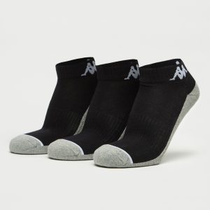 جوراب ورزشی مردانه کاپا Kappa Sport Socks (پک سه جفتی) مشکی طوسی