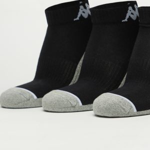 جوراب ورزشی مردانه کاپا Kappa Sport Socks (پک سه جفتی) مشکی طوسی