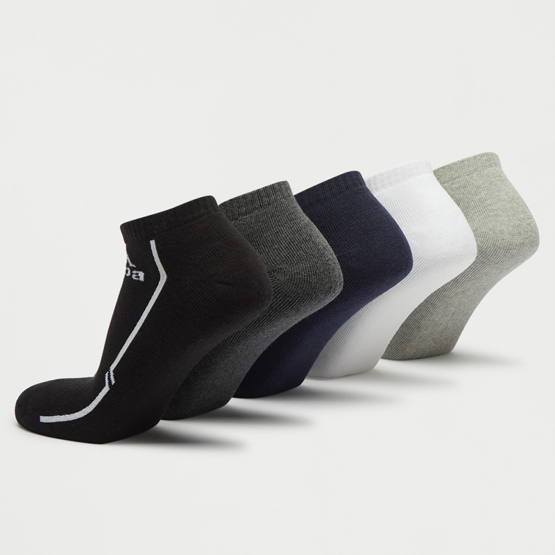 جوراب ورزشی مردانه کاپا Kappa Sport Socks (پک پنج جفتی) مشکی طوسی سفید سرمه ای خاکستری