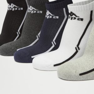 جوراب ورزشی مردانه کاپا Kappa Sport Socks (پک پنج جفتی) مشکی طوسی سفید سرمه ای خاکستری