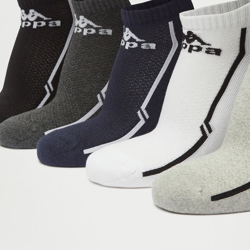 جوراب ورزشی مردانه کاپا Kappa Sport Socks (پک پنج جفتی) مشکی طوسی سفید سرمه ای خاکستری