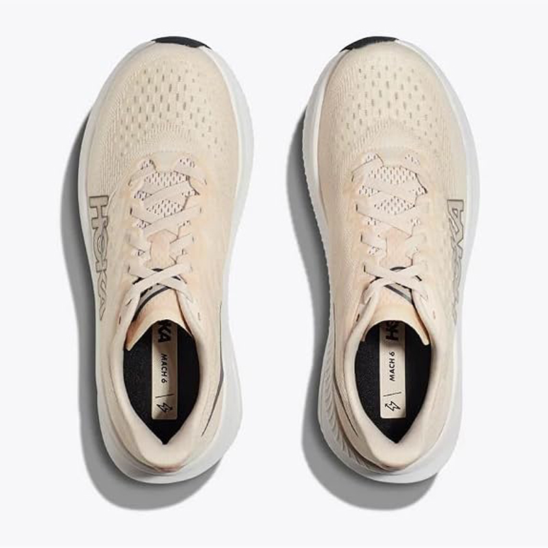 کفش رانینگ زنانه هوکا Hoka Running Shoes Mach 6 کرمی