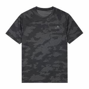 تیشرت ورزشی مردانه اسپلش Splash Sport Short Sleeves T-Shirt مشکی خاکستری