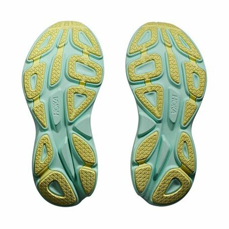 کفش رانینگ زنانه هوکا Hoka Running Shoes Bondi 8 سفید سبز